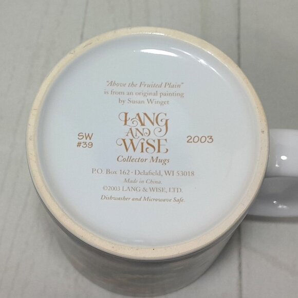 Land And Wise Mug Coffee Cup 2003 Above The Fruited Plain SW#39 Susan Winget Art - Picture 8 of 10